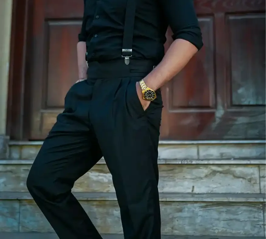 smart fit "black" gurkha pant smart fit "black" gurkha pant