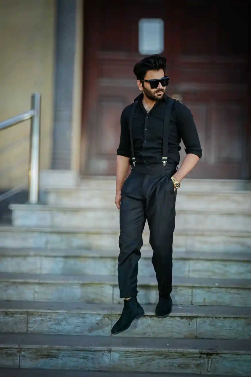 smart fit "black" gurkha pant smart fit "black" gurkha pant