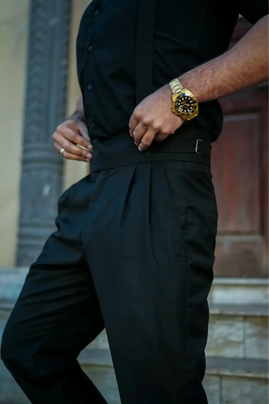 smart fit "black" gurkha pant smart fit "black" gurkha pant