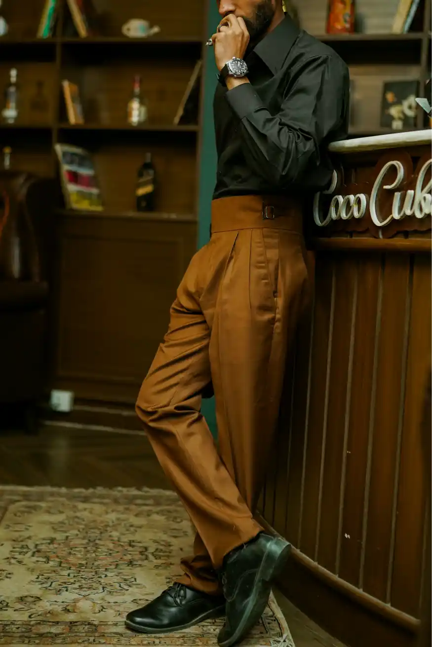 smart fit "blue" gurkha pant (copy) smart fit "blue" gurkha pant (copy)